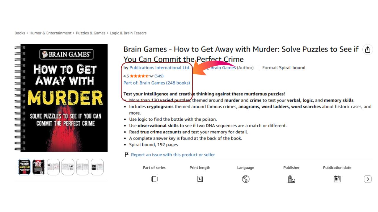 HERE'S WHAT'S ACTUALLY MOVING While Everyone Fights Over Word Searches, One Kind of Puzzle Book Is Quietly Climbing the Charts There is a format readers cannot stop buying murder-mystery puzzle bo (9)